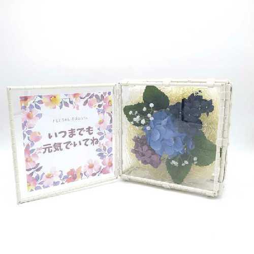 フラワー ケース メッセージ ボックス 21cm クリア カバー 花 透明 おしゃれ インテリア か...