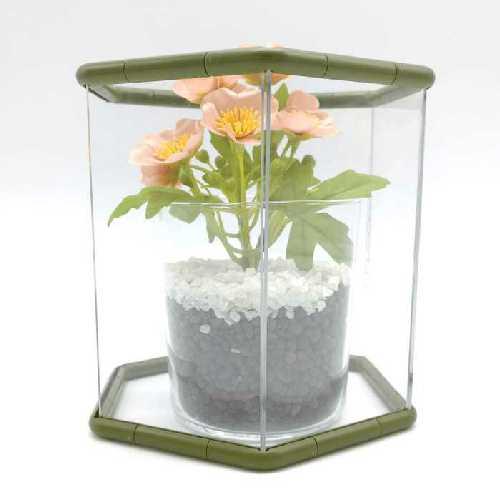 フラワー ケース チューブ ワイド 135mm クリア カバー 花 透明 おしゃれ インテリア デザ...