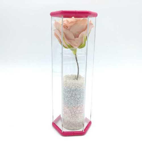 フラワー ケース チューブ スリム 225mm クリア カバー 花 透明 おしゃれ インテリア デザ...