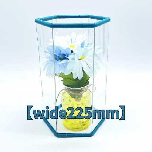 フラワー ケース チューブ ワイド 225mm クリア カバー 花 透明 おしゃれ インテリア デザ...