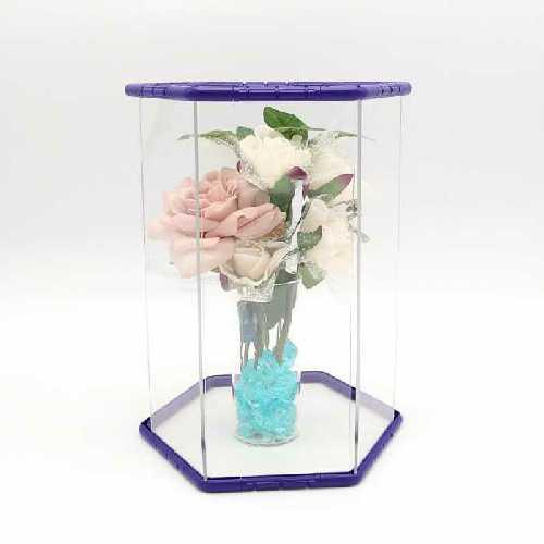 フラワー ケース チューブ ラージ 225mm クリア カバー 花 透明 おしゃれ インテリア デザ...