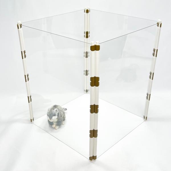 ハムスターサークル 4パネル Mサイズ【 39cm(高)×30cm(巾)】 ペットサークル お散歩 ...