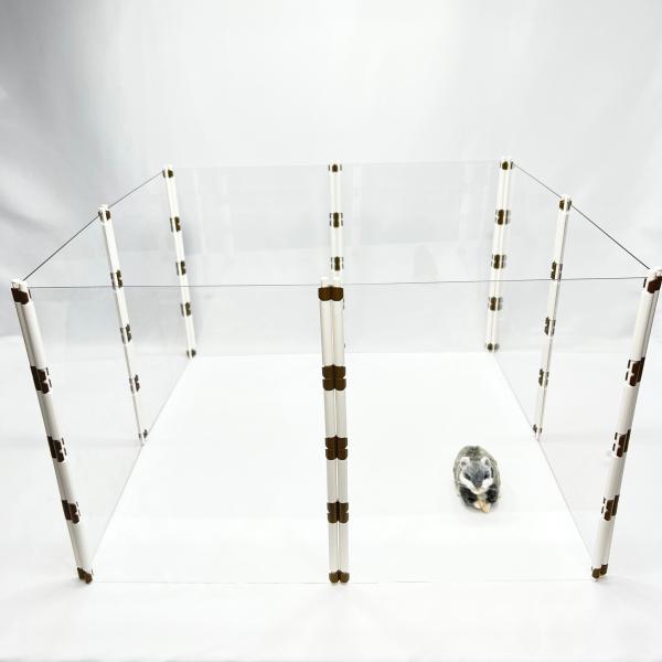 ハムスターサークル 8パネル Mサイズ【 39cm(高)×30cm(巾)】 ペットサークル お散歩 ...