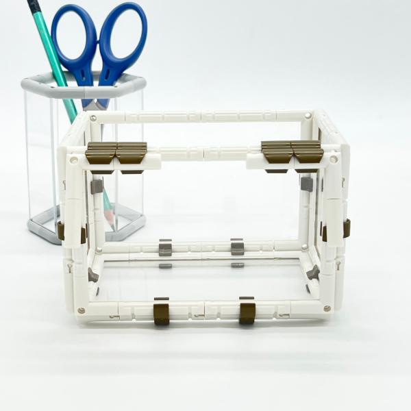 ハムスターサークル ケース【小】収納 組立式ラック 引っ掛け 吊り下げ 透明 クリア ニューノーマル...