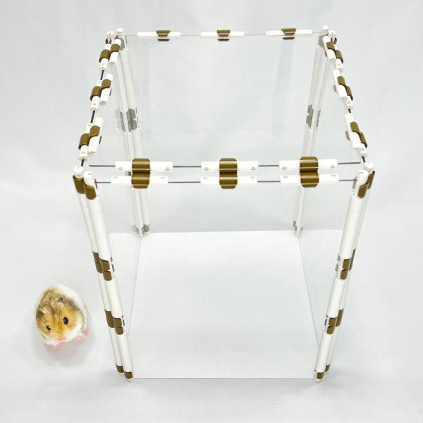 ハムスターサークル 4パネル Sサイズ用ルーフセット【4パネル用】ペットサークル 脱走防止 ストレス...