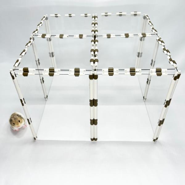 ハムスターサークル 8パネル Sサイズ用ルーフセット【8パネル用】ペットサークル 脱走防止 ストレス...