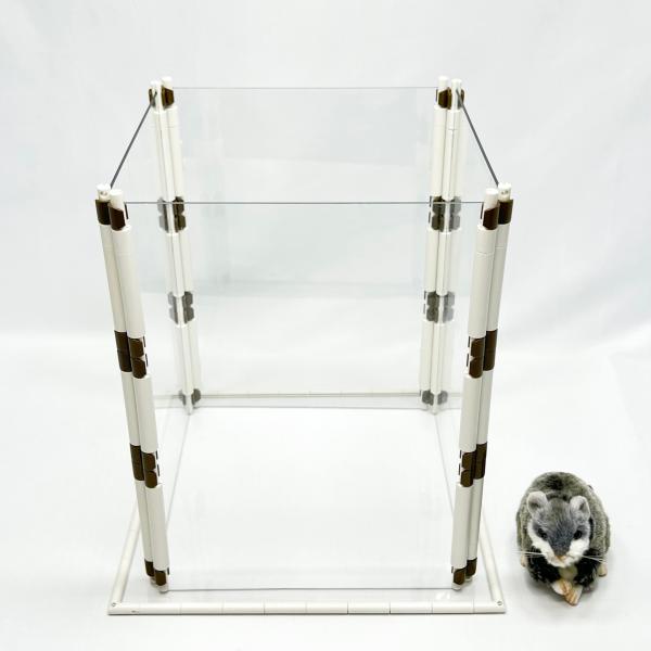 ハムスターサークルSサイズ用シート＆カバー【4パネル用】ペット シート カバー 屋根 脱走防止 ペッ...