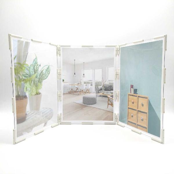 フォトパネル  3面  A4サイズ 組み立てキット 手作り 考えて創る 写真立て 組み換え自由 ニュ...