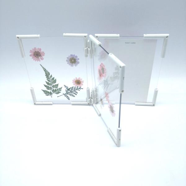 フォトパネル  3面  A6サイズ 組み立てキット 手作り 考えて創る 写真立て 組み換え自由 ニュ...