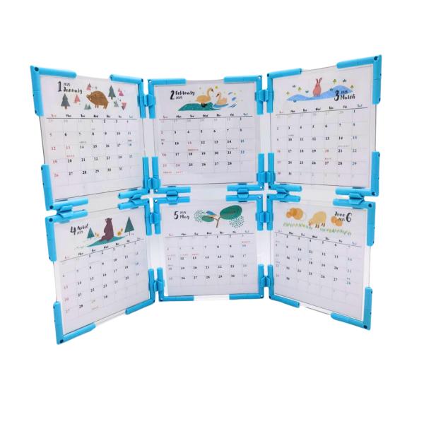 2025年 卓上カレンダー 12×12 組立式 カスタマイズ 令和7年 おしゃれ スケジュール 組み...