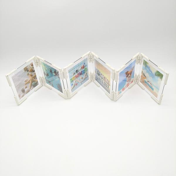 フォトパネル  6面  12cm×12cm 組み立てキット 手作り 考えて創る 写真立て 組み換え自...