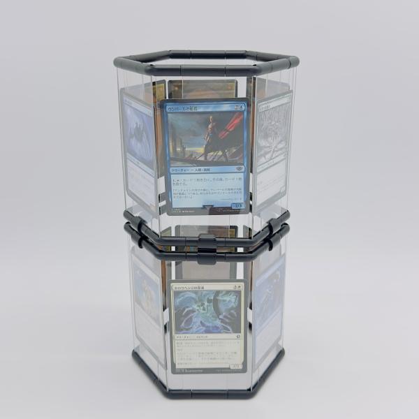 トレーディングカード ディスプレイ用スタンド 1カード2段 コレクション 組立てキット  ニューノー...