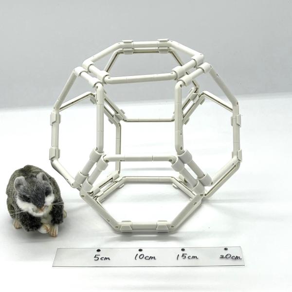 ハムスターヘキサゴン ボール 8面 中  ハムスター ペットボール 運動 おもちゃ 遊び場 ストレス...