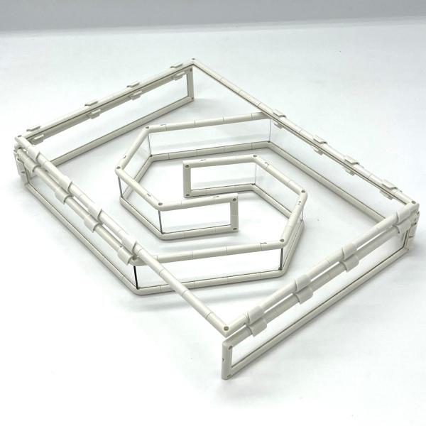 ハムスター迷路スパイラル 高さ約3cm  遊び場 運動 ストレス発散 おもちゃ 透明 クリア 小動物...