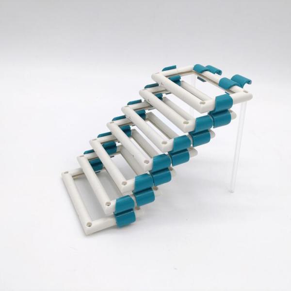 ハムスターステップ 7段 6cm幅 (H86) 1ピース 遊び場 運動 ストレス発散 透明 クリア ...