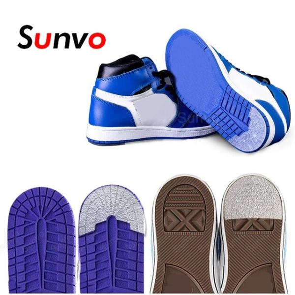 Sunvo-スニーカー用ヒールソールプロテクター,耐摩耗性ステッカー,粘着性ラバーソール,靴ケア,滑...