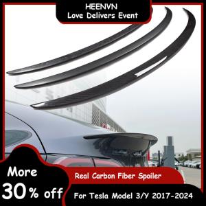 Heenvn-teslaモデル2023用の車のトランク用の純正カーボンファイバーアクセサリー｜newold-goods