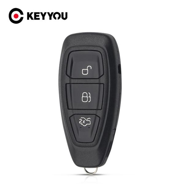Keyyou-フォードフォーカス用の3つのボタンを備えたスマートリモートキーケース,フォードフォーカ...