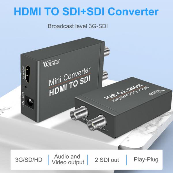 1080 1080p hdmi sdiアダプタコンバータ2 sdiビデオオーディオHD-SDI/3G...
