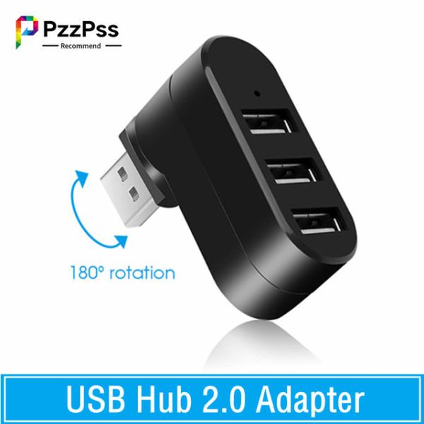 Pzzpss-USBハブ2.0アダプター,高速,3ポート,PC,ラップトップ,Mac,ミニアクセサリ...