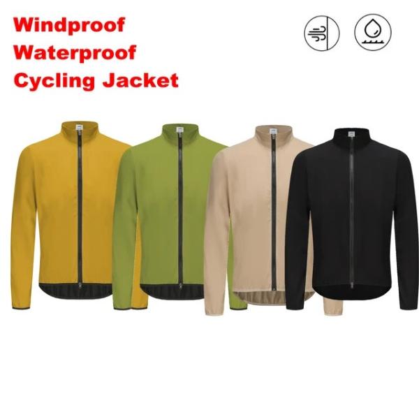 Spexcell-男性用の防風性と防水性の軽量長袖サイクリングジャケット,自転車服,マウンテンバイク...