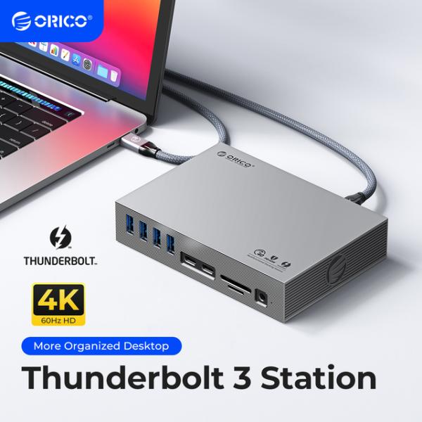 Orico-Thunderbolt 3 USB cドッキングステーション,3つのレベル,タイプc?8...