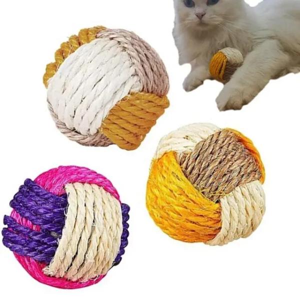 猫のサルの形をしたカラフルなおもちゃのボール,1ピース,ペット用,ノベルティ,ランダムな色
