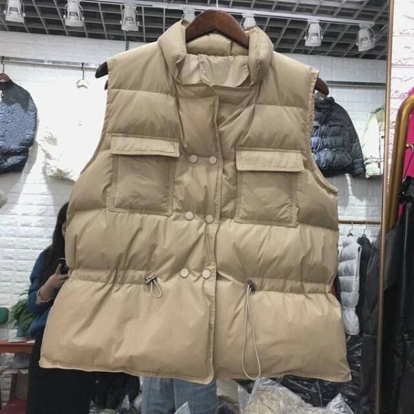 Double Breasted Warm Puffy Duck Down Jacket Girls ...