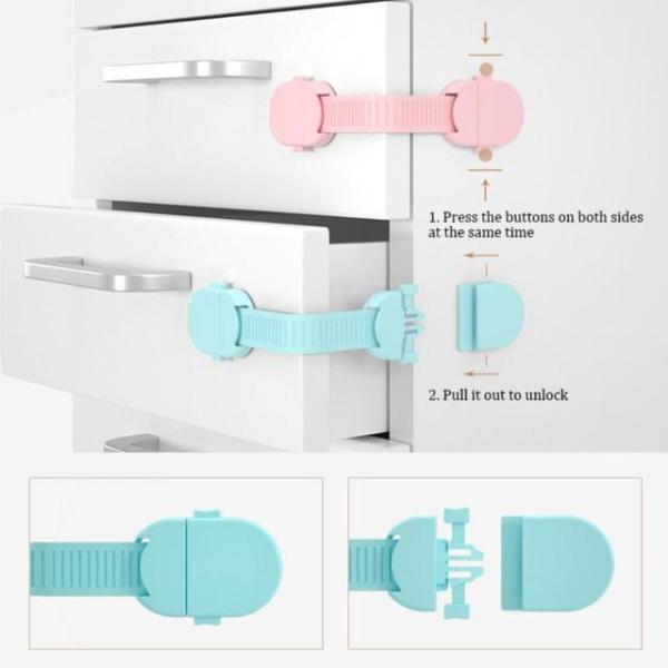 キャビネットドアと引き出し用のピンチ防止ロッカー,ベビープルーフセキュリティプロテクター,子供用ロッ...