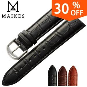 Maikes-本革の時計ストラップ,18mm,20mm,22mmの時計アクセサリー｜newold-goods