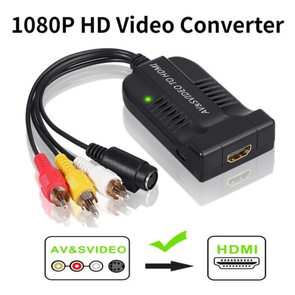 Hdtvdvd用usbケーブル付きrcasビデオ-hdmiビデオアダプターコンバーターsビデオ-hd...