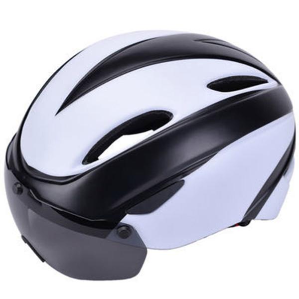 自転車 ヘルメット コスパ最高 超軽量 高剛性サイクリングヘルメット 取り外し可能な磁気ゴーグル ロ...