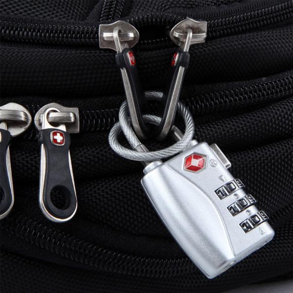 ロック 南京錠 旅行 ダイヤル式 ワイヤーロック 暗証番号 荷物、スーツケース、バックパック用