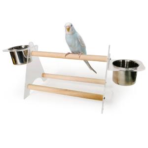 インコ ケージ 止まり木 スタンド 鳥 とまり木 鳥かご グッズ 小鳥 遊び場 食器