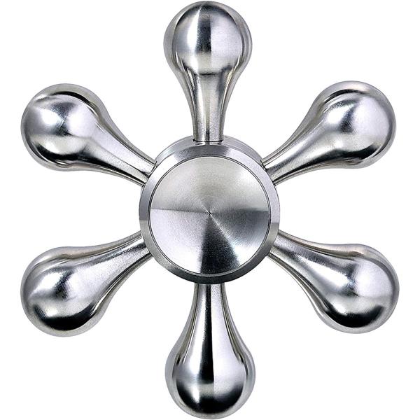 新型DIY ハンドスピナー 水道 Hand Spinner ストレス解消 6枚翼リムーバブル 高速回...