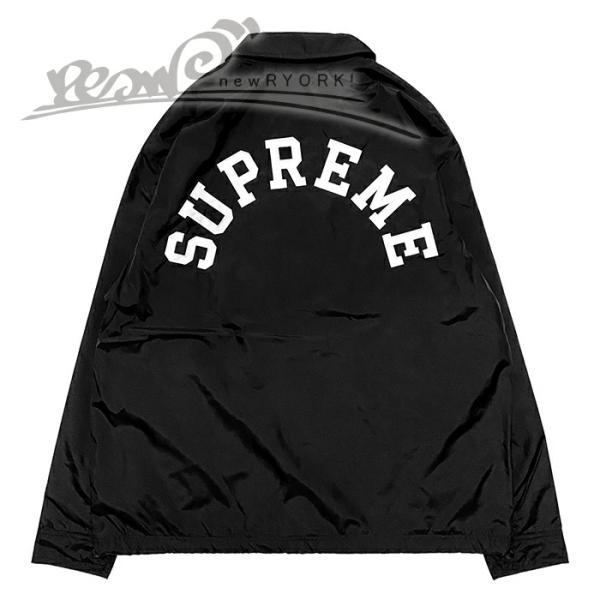 送料無料 メンズ ジャケット ブラック Supreme シュプリーム Champion Coache...