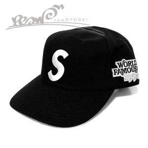 送料無料 メンズ キャップ ブラック Supreme シュプリーム World Famous S Logo 6-Panel SS26H11