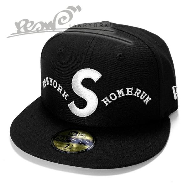 送料無料 メンズ キャップ ブラック Supreme シュプリーム Homerun S Logo N...