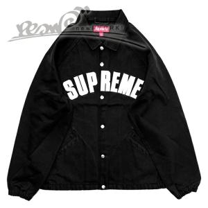 送料無料 メンズ ジャケット ブラック Supreme シュプリーム Arch Denim Coaches Jacket SS25J62 S M