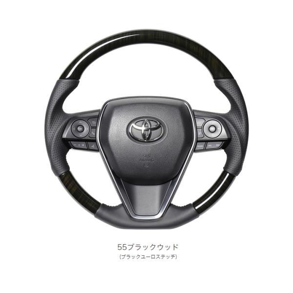 レアル REAL ステアリング ハンドル ハリアー(80系)/RAV4 PHV(50系)55ブラック...