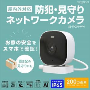 屋内外対応 防犯見守りネットワークカメラ seena Newseed IP65等級 防水 防塵 屋外対応  室内 WiFi  ワイヤレス コンパクト 見守り モニタリング｜newseed