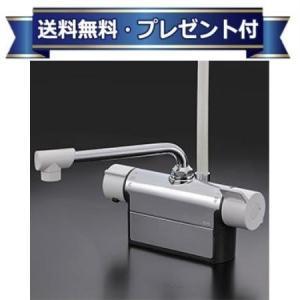 【返品OK!】FTB200DWP1 KVK デッキ形サーモスタット式シャワー 取付ピッチ100mm ...