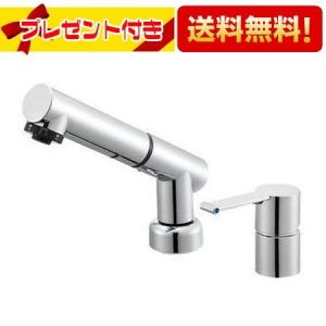 □SANEI シングル浄水器付ワンホールスプレー混合栓 （品番
