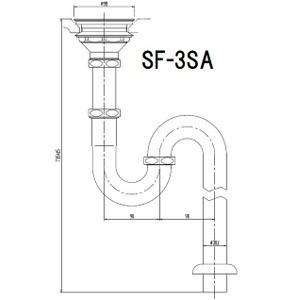 SF-3SA INAX/LIXIL 排水トラップ