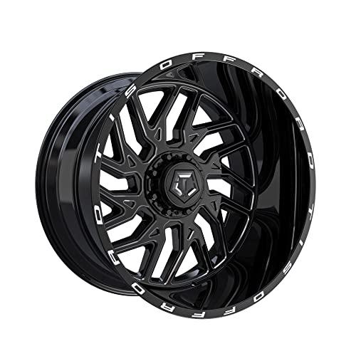 TIS 544 BM BLACK Wheel with Gloss CNC Milled Accen...