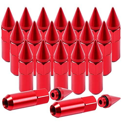 SCITOO 20 PCS Red Spiked Lug Nuts for 3/4%Escape E...