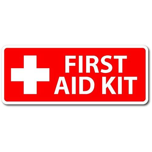 ステッカービニールFirst AID KIT Inside Emergency -12&quot;Wide-P...