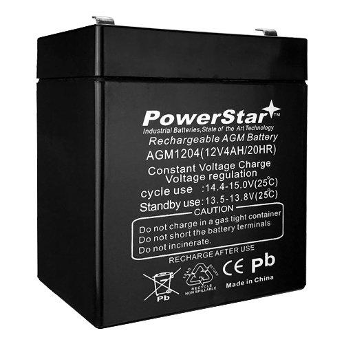 PowerStarがCA-1240 12 V 4 AH Solex BD 124 Alarm Bac...