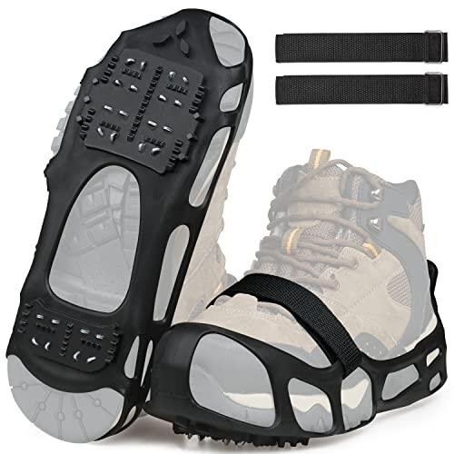 靴とブーツのための氷のスパイク%スノートラクションは女性のためのアイゼンをクリート男性子供Anti ...