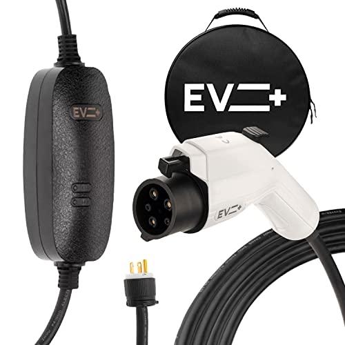 EV+レベル2 EVSEポータブル電気自動車充電器16 Aケーブルホーム充電ステーションSAE J ...